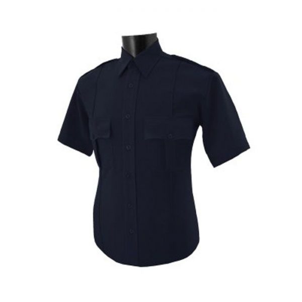 Female 100% Polyester Security Shirt Short Sleeve