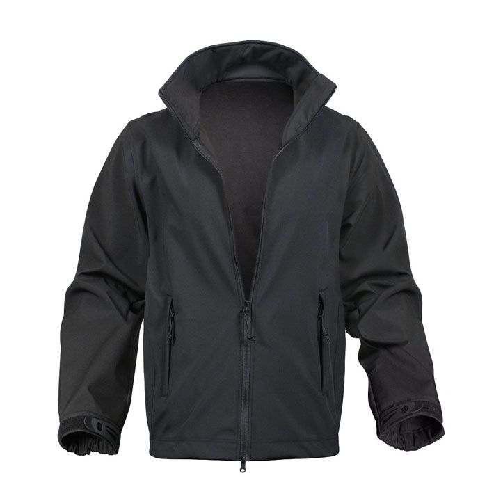 Rothco Black Soft Shell Uniform Jacket - The Uniform Hub