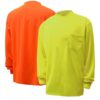 ENHANCED SAFETY LONG SLEEVE T-SHIRT W/ CHEST POCKET