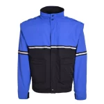Waterproof Zip-Off Sleeve Bike Patrol Jacket With Removable Liner