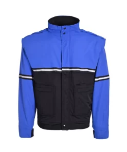 Waterproof Zip-Off Sleeve Bike Patrol Jacket With Removable Liner