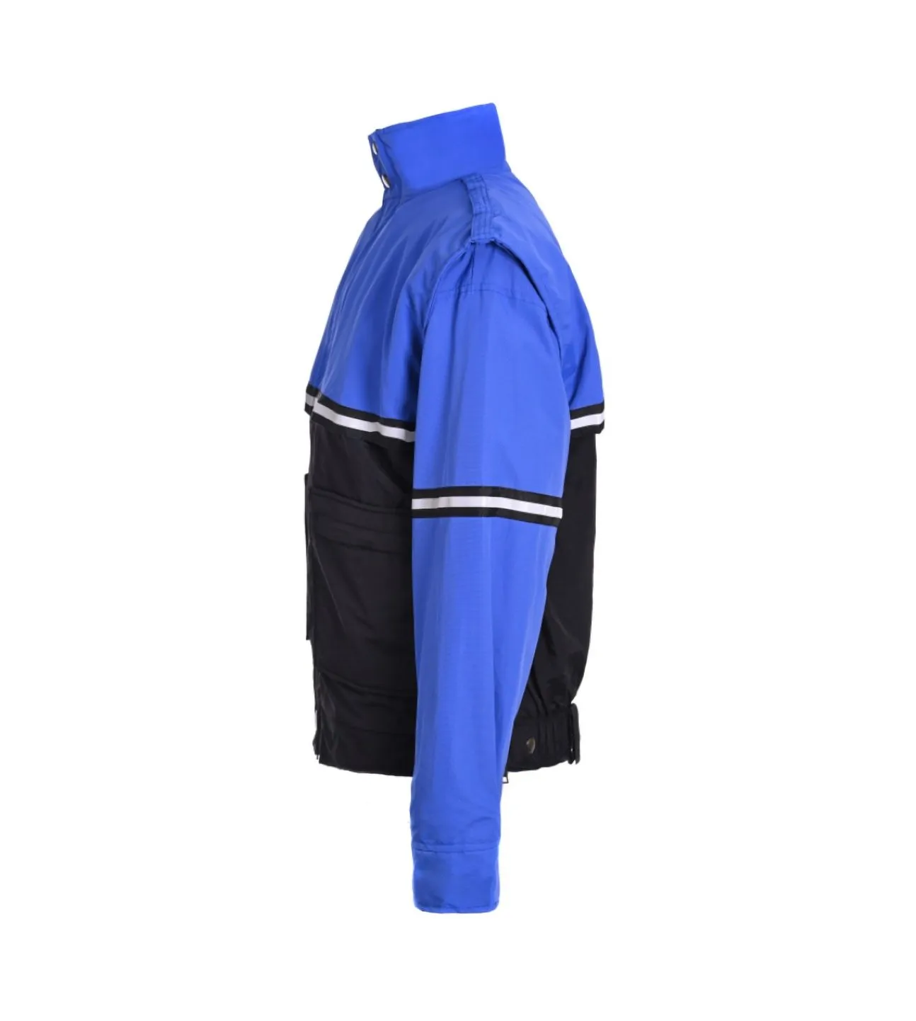 Waterproof Zip-Off Sleeve Bike Patrol Jacket With Removable Liner