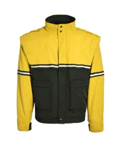 1VP-JS902 Waterproof Zip-Off Sleeve Bike Patrol Jacket With Removable Liner