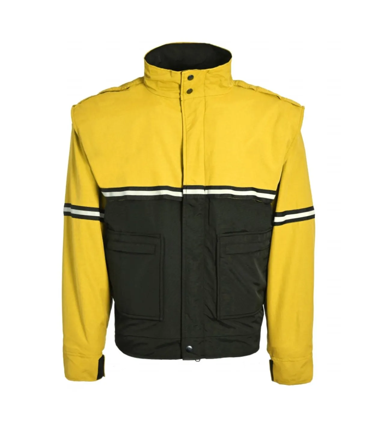 1VP-JS902 Waterproof Zip-Off Sleeve Bike Patrol Jacket With Removable Liner
