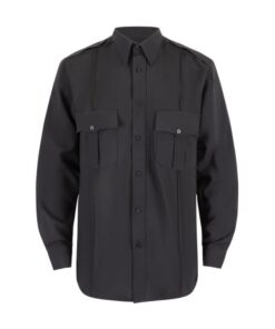 Mens Polyester Stretch Security Shirt Long Sleeve