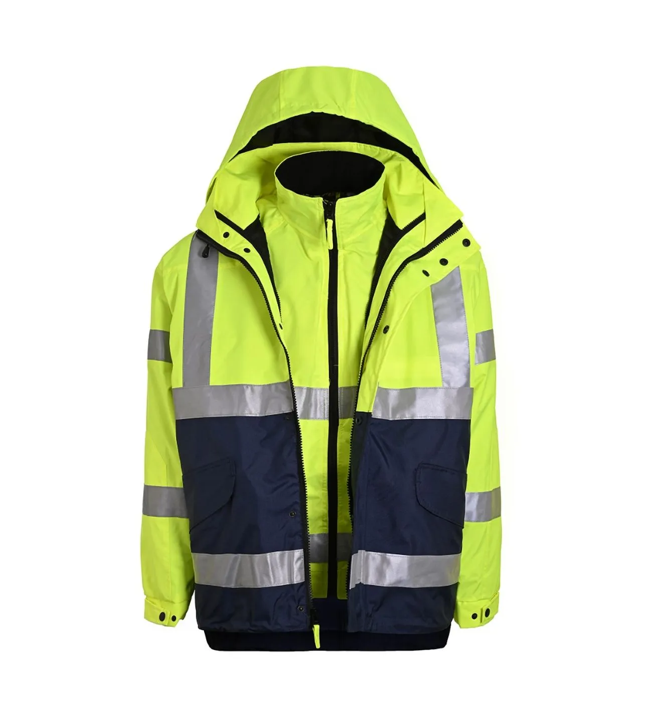 High-Viz Jacket w/Liner 100% Polyester